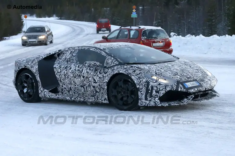 Lamborghini Cabrera Huracan - Foto spia 18-12-13 - 3