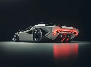Lamborghini Countach moderna 2020 - Rendering - 3