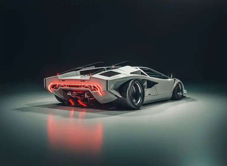 Lamborghini Countach moderna 2020 - Rendering - 4