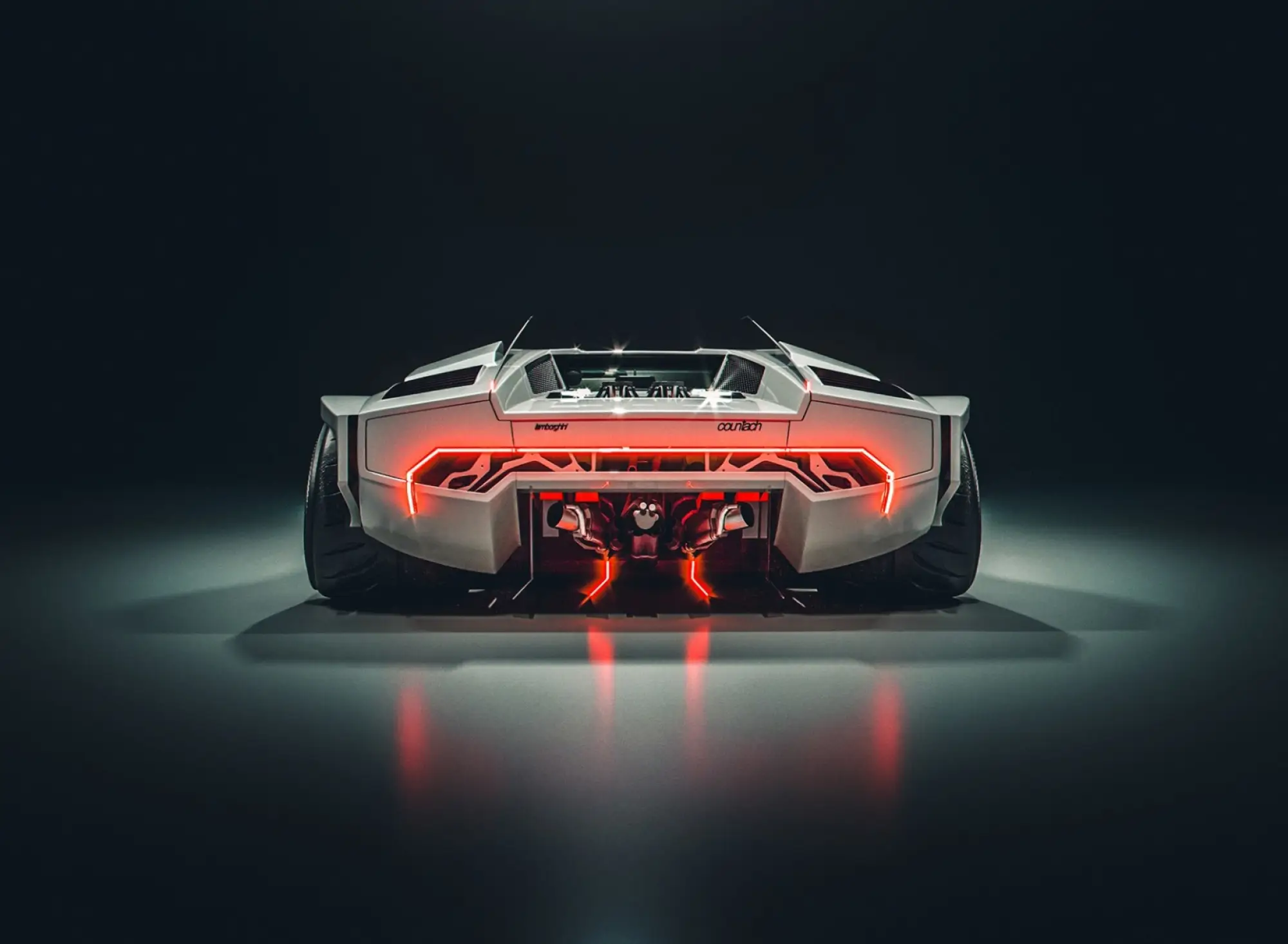 Lamborghini Countach moderna 2020 - Rendering - 5
