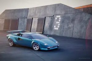 Lamborghini Countach moderna - Rendering - 3