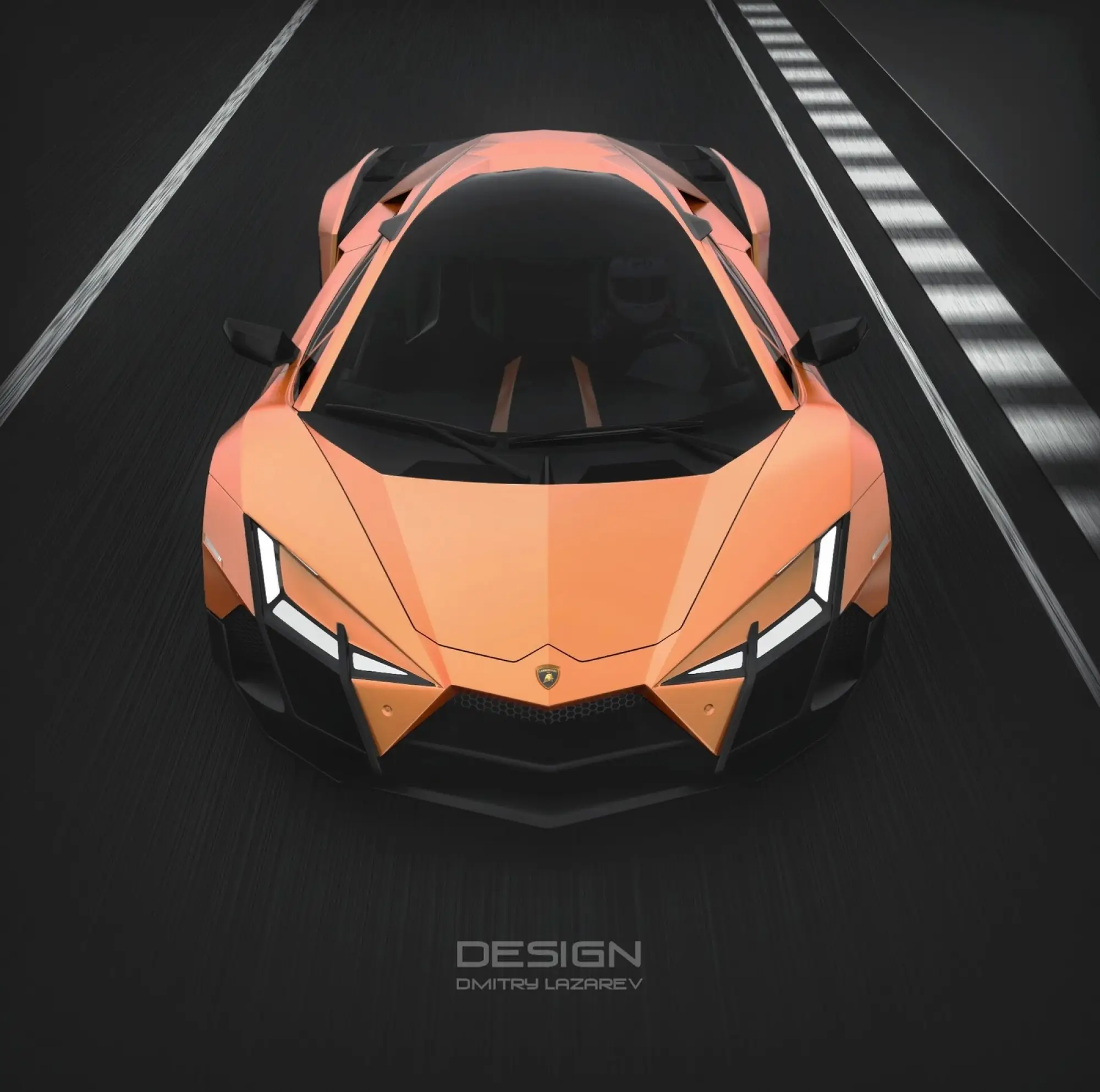 Lamborghini Forsennato - Rendering by Dmitry Lazarev - 2
