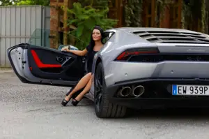 Lamborghini Huracan e Andreea Rusz