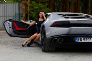 Lamborghini Huracan e Andreea Rusz