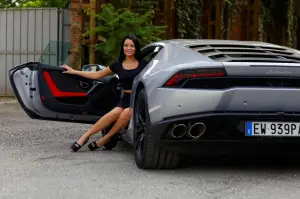 Lamborghini Huracan e Andreea Rusz