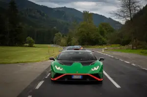 Lamborghini Huracan STO, road trip Bologna-Red Bull Ring 2022