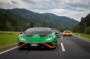 Lamborghini Huracan STO, road trip Bologna-Red Bull Ring 2022