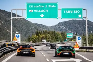 Lamborghini Huracan STO, road trip Bologna-Red Bull Ring 2022