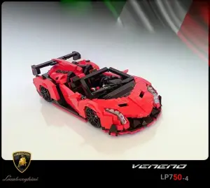 Lamborghini Veneno Roadster in versione Lego