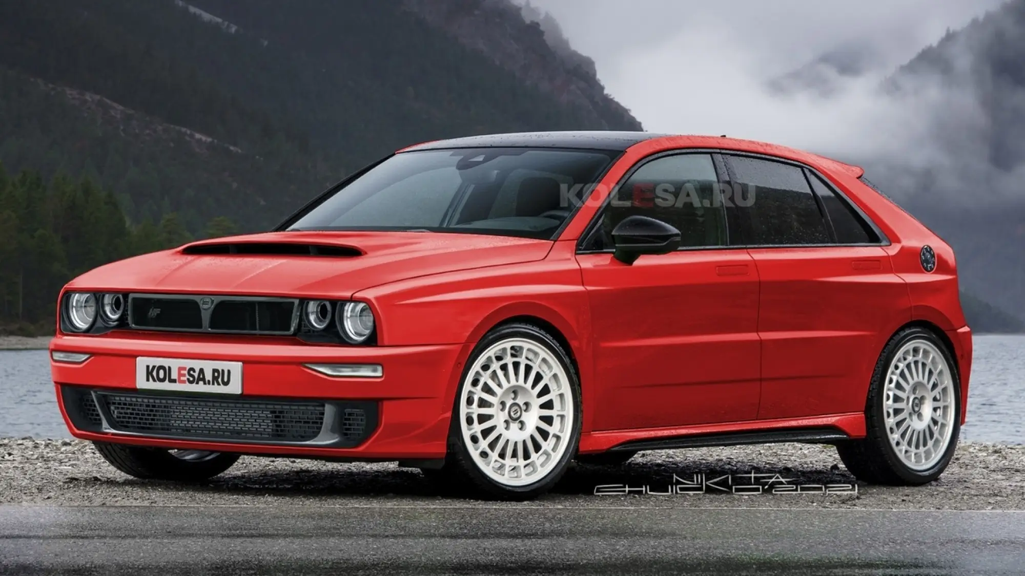 Lancia Delta Integrale render Kolesa - 7