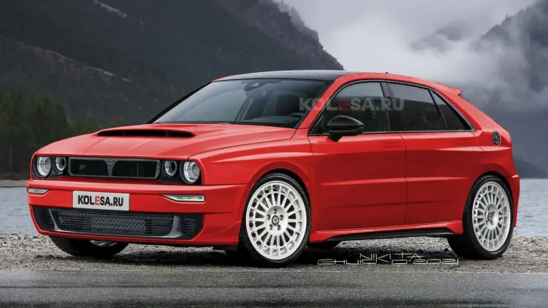 Lancia Delta Integrale render Kolesa - 7