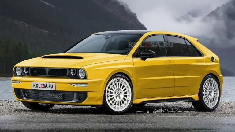 Lancia Delta Integrale render Kolesa - 9