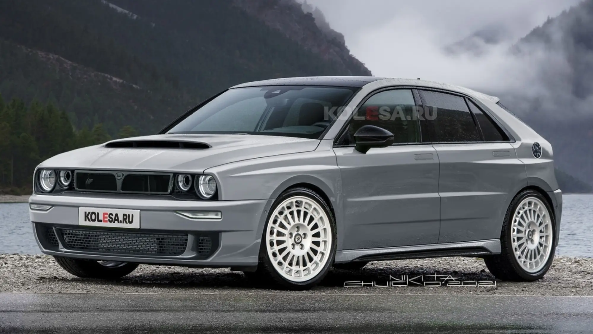 Lancia Delta Integrale render Kolesa - 2