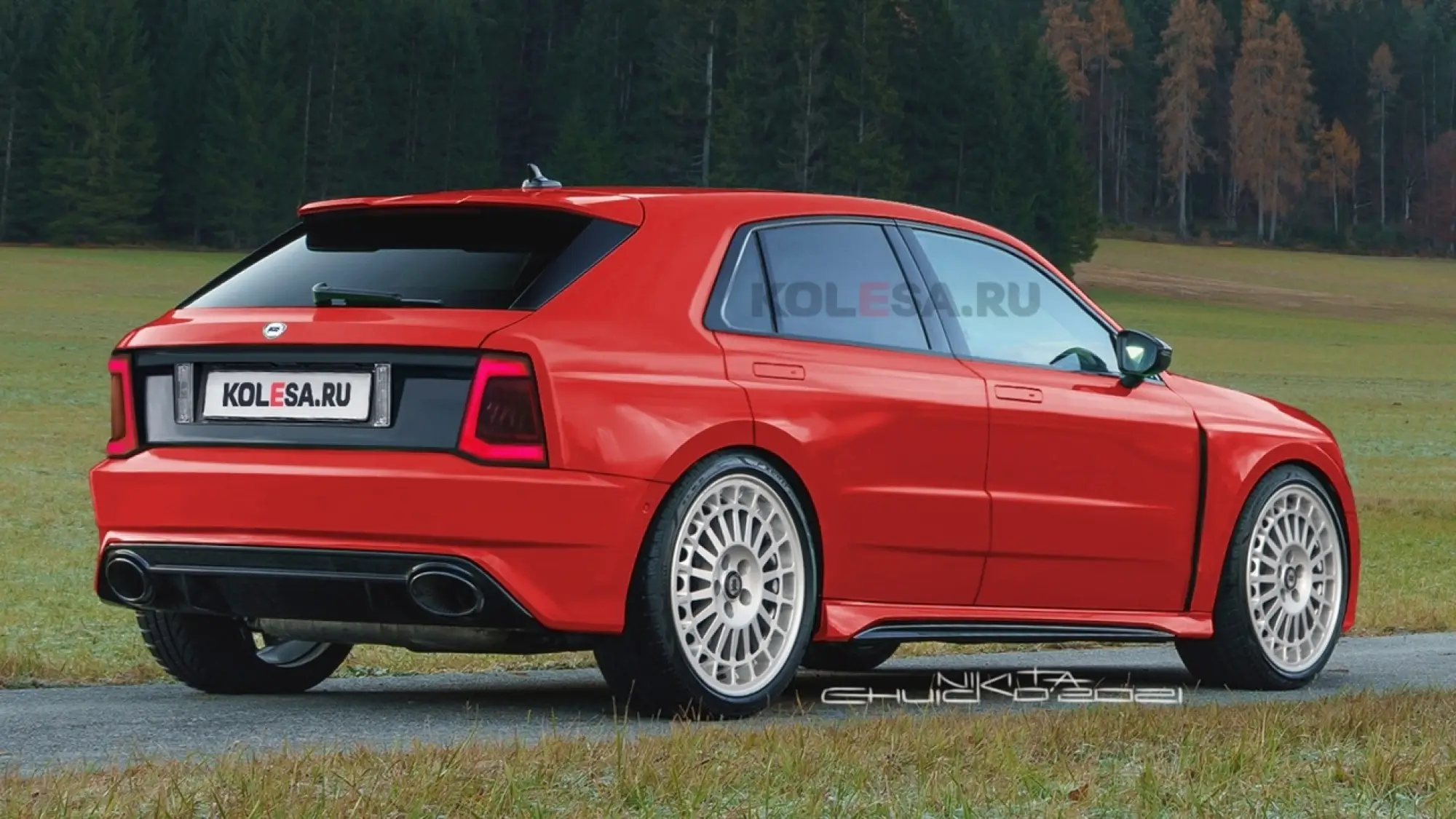 Lancia Delta Integrale render Kolesa - 8