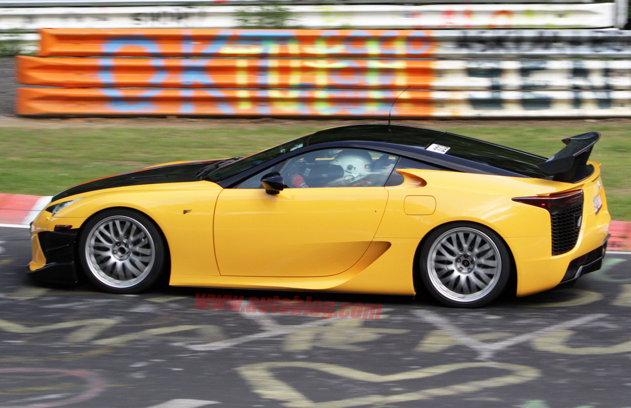 Lexus LF-A Nurburgring Edition incidente