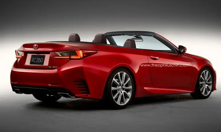 Lexus RC Cabrio rendering - 2