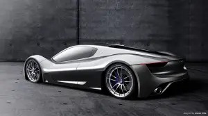 Maserati MC-63 - rendering di una hypercar concept by Andrea Ortile