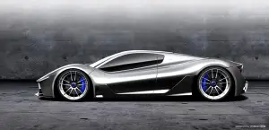 Maserati MC-63 - rendering di una hypercar concept by Andrea Ortile