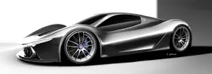 Maserati MC-63 - rendering di una hypercar concept by Andrea Ortile