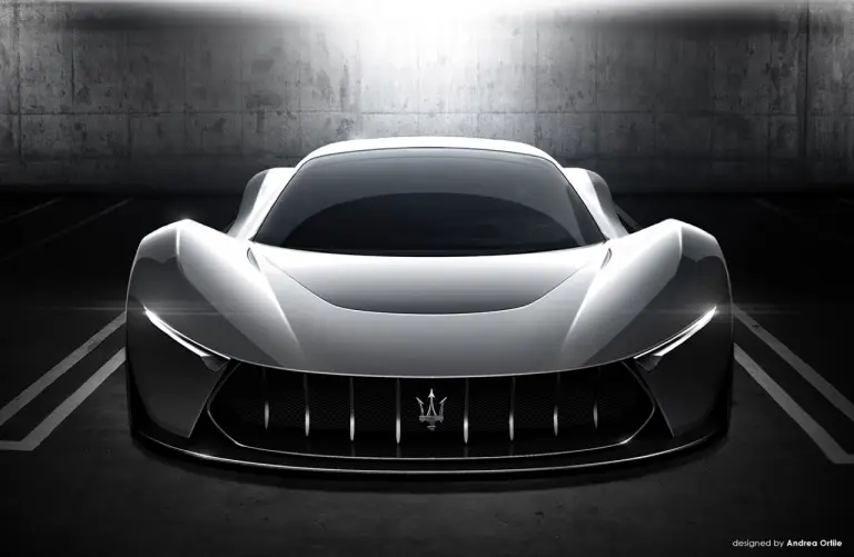 Maserati MC-63 - rendering di una hypercar concept by Andrea Ortile - 12