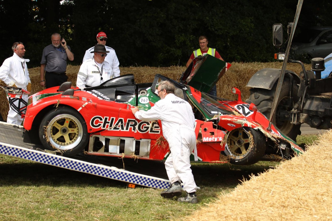 Mazda 767B - incidente a Goodwood, Festival of Speed 2015