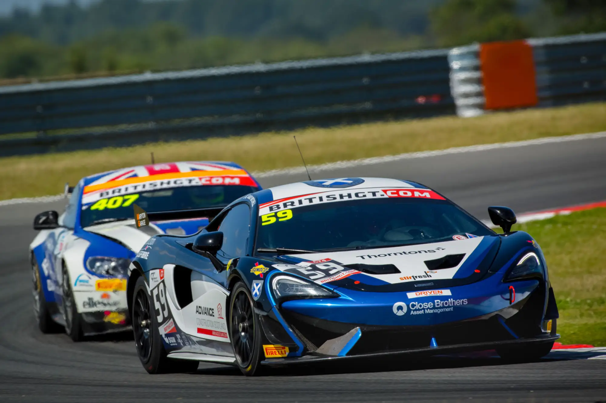 McLaren 570S GT4 #59 (Black Bull Ecurie Ecosse) - British GT, Snetterton 2016 - 2