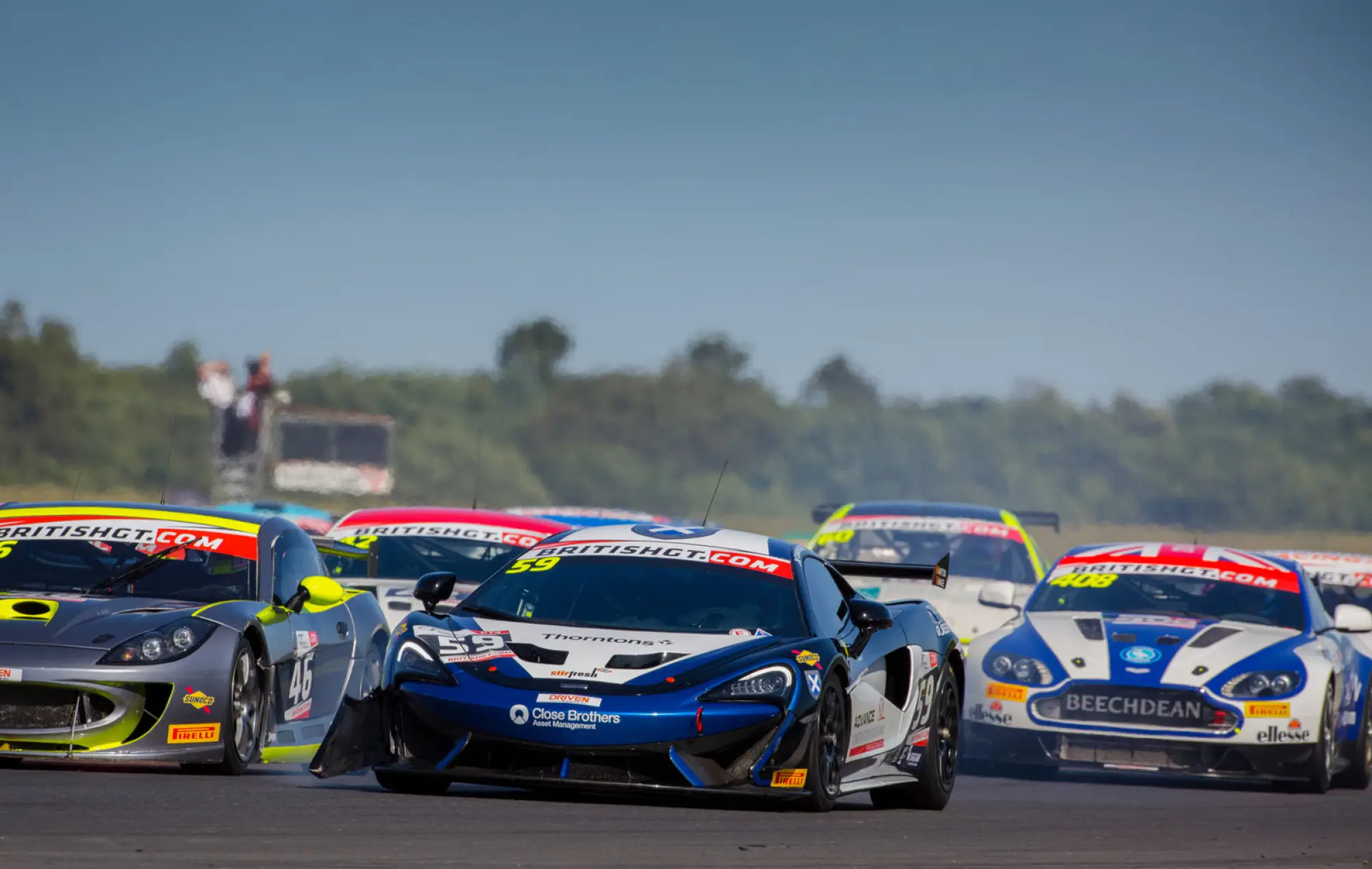 McLaren 570S GT4 #59 (Black Bull Ecurie Ecosse) - British GT, Snetterton 2016 - 3
