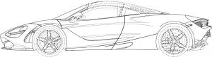 McLaren 720S Spider sketch design brevetti - 2