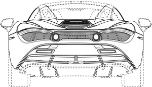 McLaren 720S Spider sketch design brevetti - 7