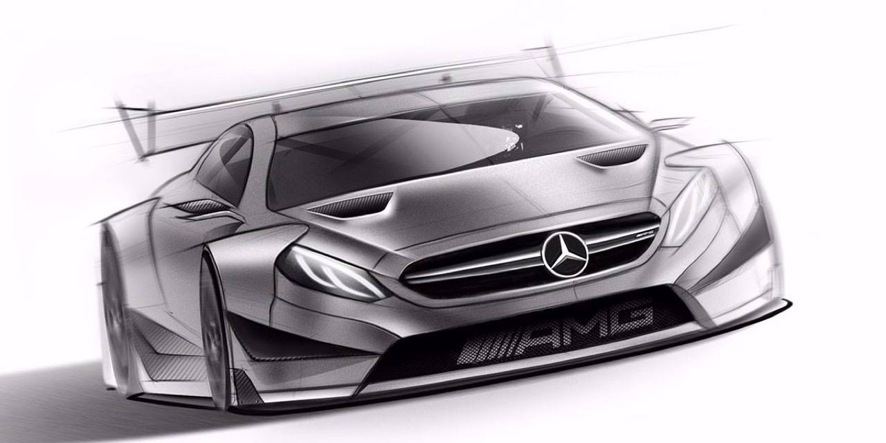 Mercedes-AMG C 63 Coupe DTM 2016 - disegni del nuovo modello da competizione