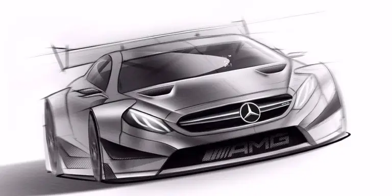 Mercedes-AMG C 63 Coupe DTM 2016 - disegni del nuovo modello da competizione - 1
