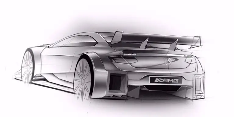 Mercedes-AMG C 63 Coupe DTM 2016 - disegni del nuovo modello da competizione - 2