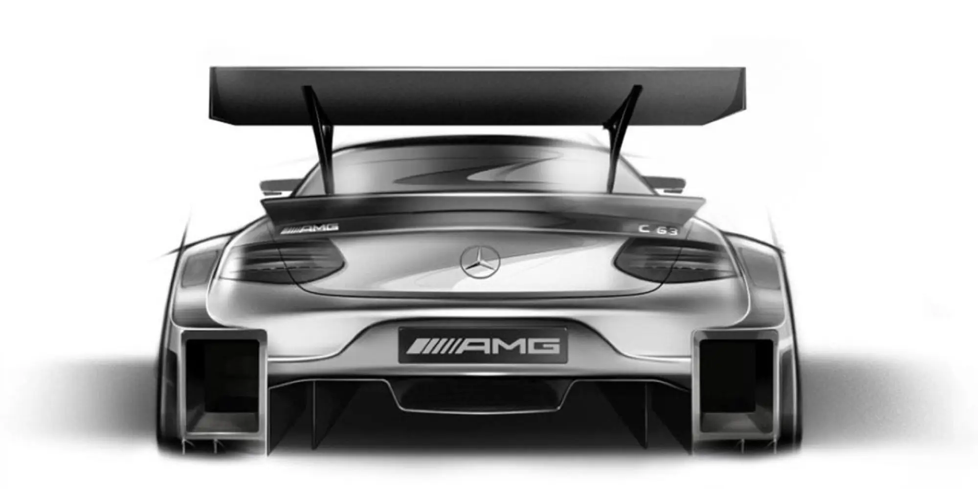 Mercedes-AMG C 63 Coupe DTM 2016 - disegni del nuovo modello da competizione - 3