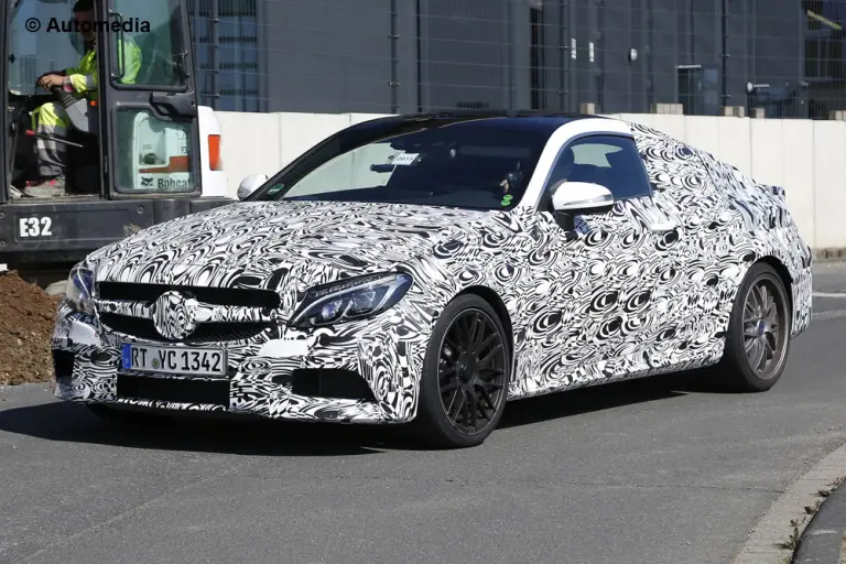 Mercedes C63 AMG Coupe 2016 - Foto spia 22-04-2015 - 2
