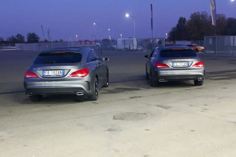Mercedes CLA e CLA Shooting Brake Night e Dark Night - Test drive a Modena 30 e 31 ottobre 2015 - 14