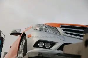 Mercedes Classe E Cabrio arancione e argento
