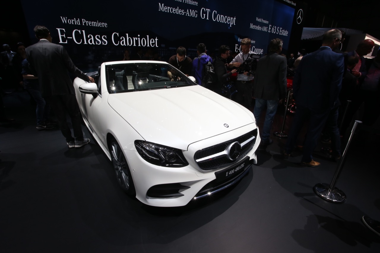 Mercedes Classe E Cabrio Foto Live - Salone di Ginevra 2017