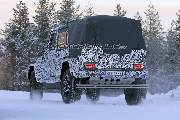 Mercedes Classe G 500 4×4 Pick Up foto spia 17 gennaio 2017 - 5
