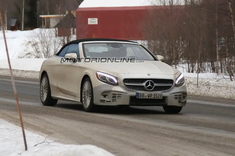 Mercedes Classe S Cabrio restyling foto spia 14 febbraio 2017 - 6