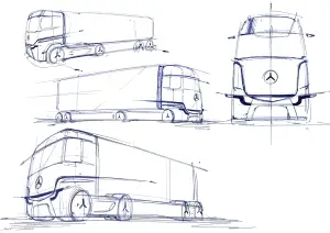 Mercedes eActros LongHaul concept - Teaser