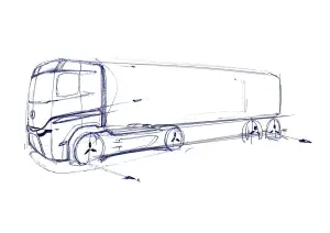 Mercedes eActros LongHaul concept - Teaser