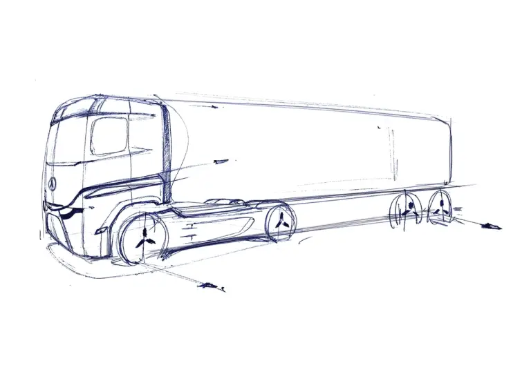 Mercedes eActros LongHaul concept - Teaser - 7