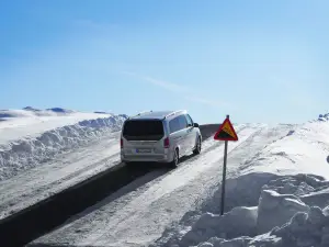 Mercedes EQV winter test