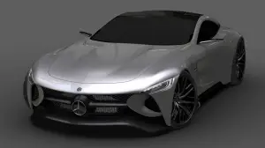 Mercedes SLR Vision - Rendering