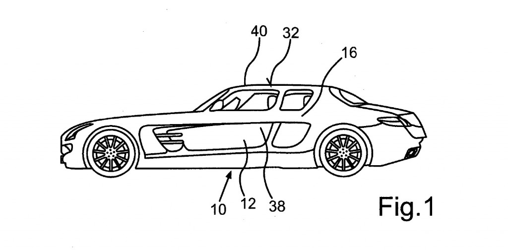 Mercedes SLS AMG quattro porte bozzetti