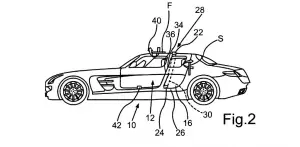 Mercedes SLS AMG quattro porte bozzetti - 3