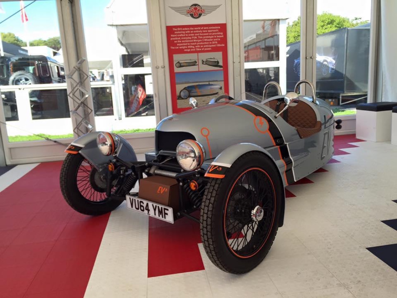 Morgan EV3 concept a Goodwood - Festival of Speed 2015