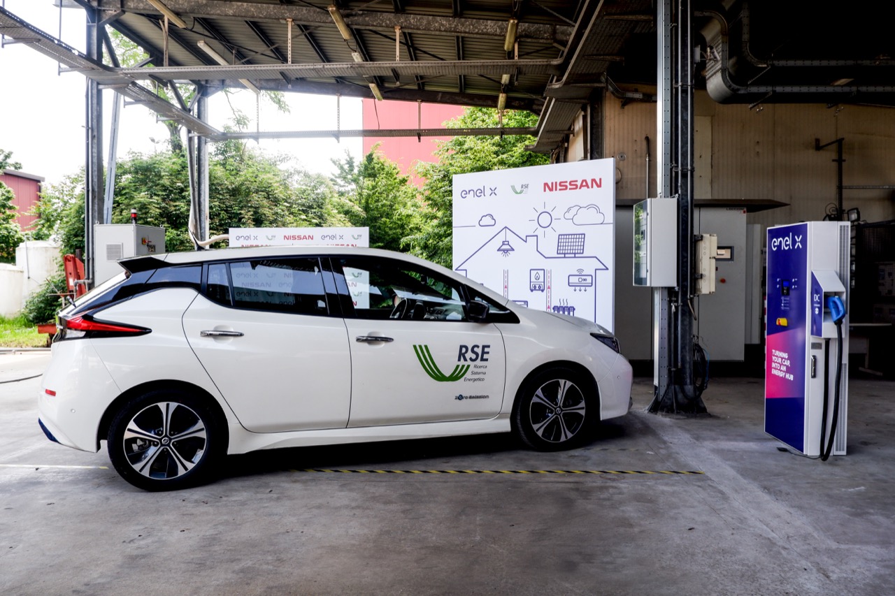 Nissan, Enel X e RSE - Sperimentazione Vehicle to Grid