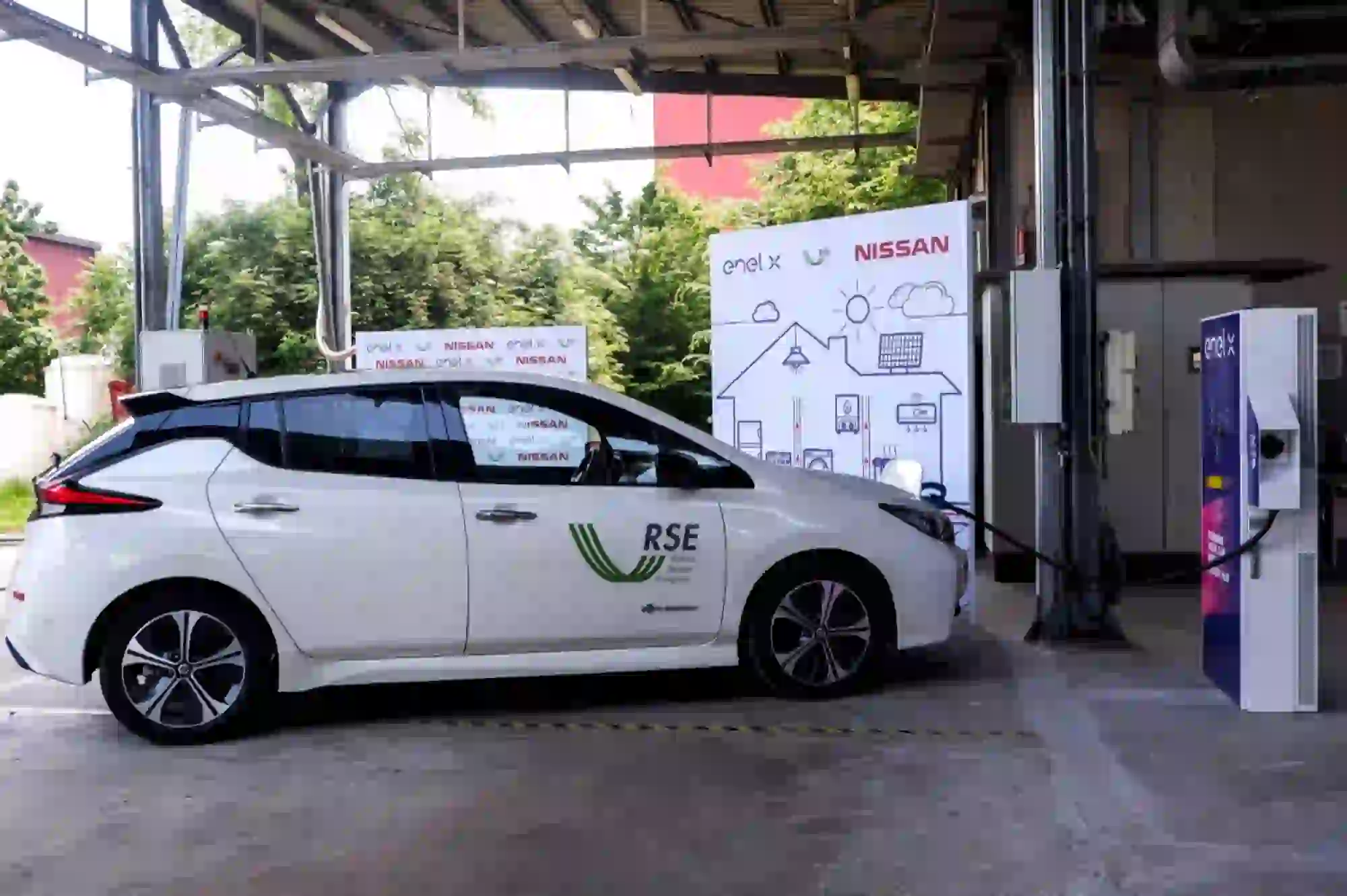 Nissan, Enel X e RSE - Sperimentazione Vehicle to Grid - 4