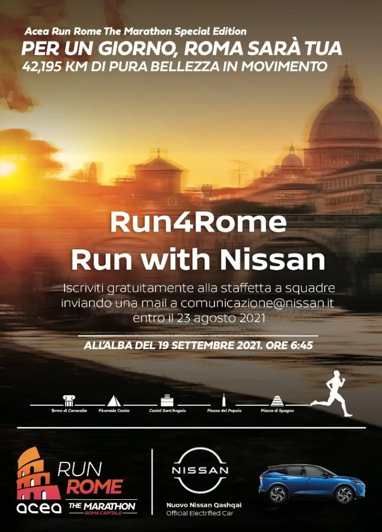 Nissan Qashqai - Acea Run Rome The Marathon 2021 - 2